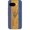 Barbados Flag Dark Wood Google Pixel 9a Skin